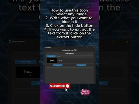 Using My Steganography Tool: Hide and Extract Text - Part 3