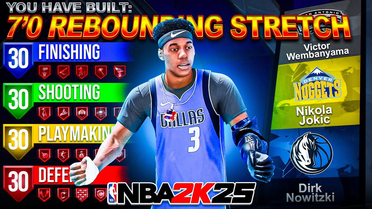 Unstoppable ISO Rebounding Stretch Big Build 🔥 | Top Center Build for NBA 2K25
