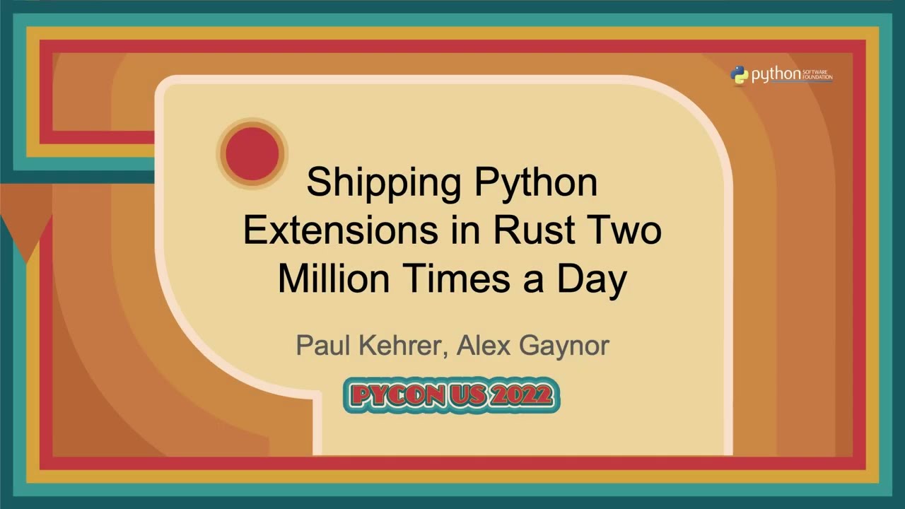 Shipping Python Extensions in Rust 🚢