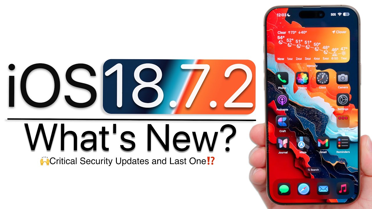 iOS 18.7.2 Released! What's New? 📱