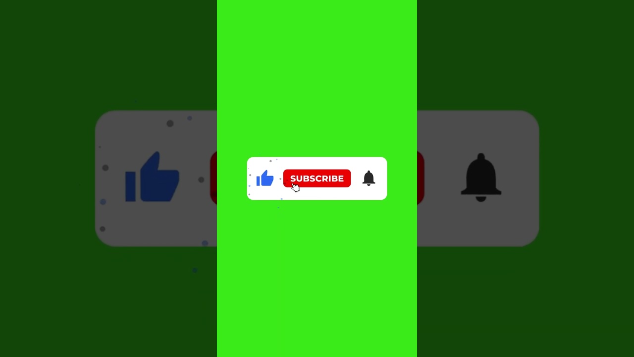 Green Screen Subscribe Button in 4K 🎥