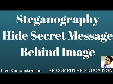 Steganography Hide secret message behind image