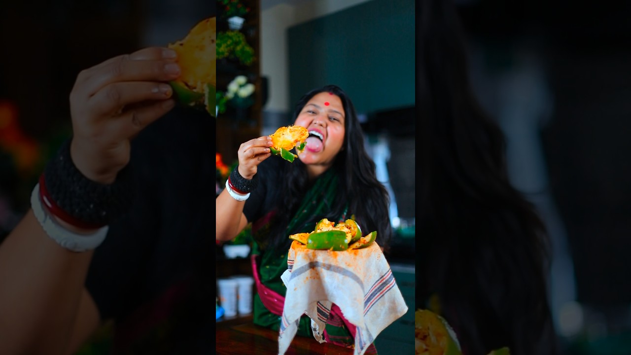 Spicy Raw Mango 🍋 #Shorts #Viral