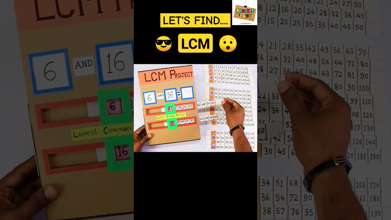 Discover the LCM with an Exciting Math Project! 🔢 | Easy DIY Math Model for Class 4
