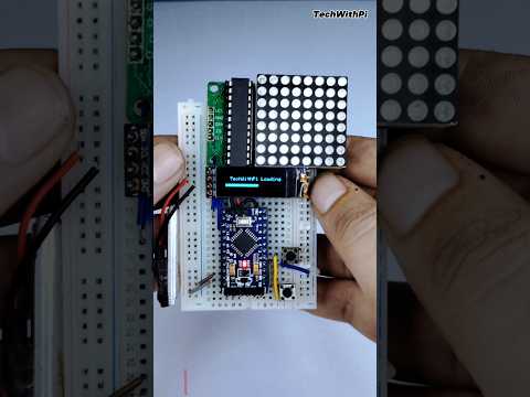 Arduino Mini Gaming Console | OLED + 8x8 LED Matrix Brick Breaker Game 🔥  #arduino #diyprojects #diy