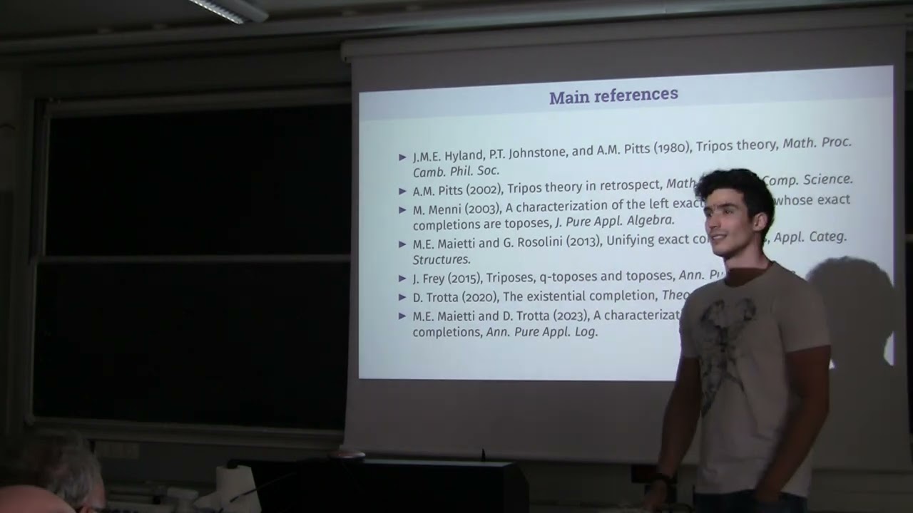 WDF23, WDF23: Davide Trotta on Sheafification & Topos via Tripos-Adjunctions 🌐