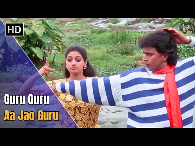 Classic 1988 Song 'Guru Guru Aa Jao' from Waqt Ki Awaz 🎶 Featuring Mithun Chakraborty & Sridevi