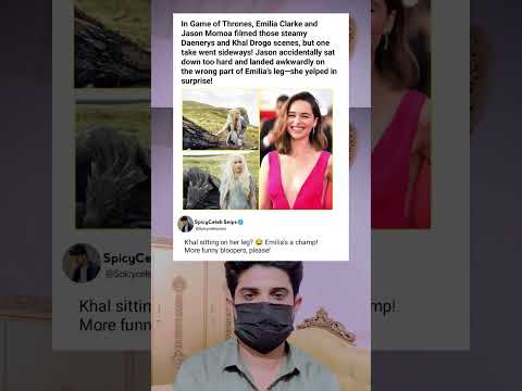 In Game of Thrones, Emilia Clarke and Jason Momoa filmed those steamy Daenerys and Khal Drogo scenes