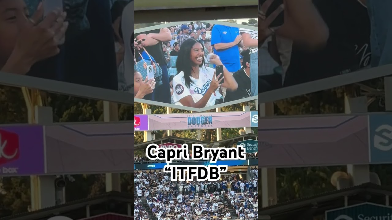 Capri Bryant Celebrates Kobe Bryant Bobblehead Night at Dodger Stadium ποΈ