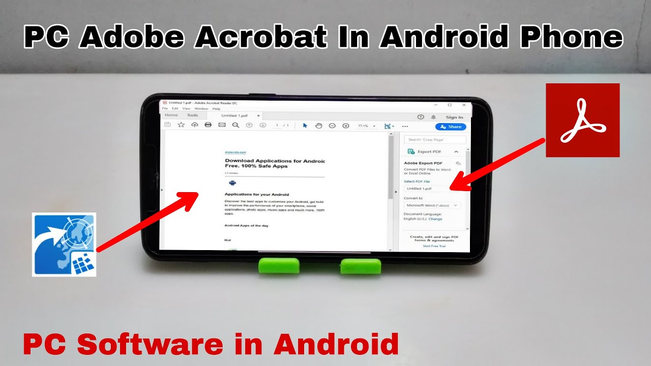 How to Install & Run Adobe Acrobat Reader Software in Android Smartphone Using Exagear Emulator