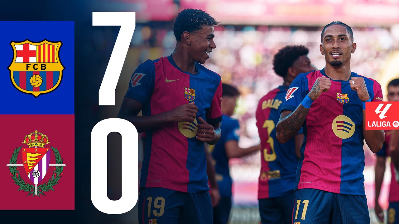 FC Barcelona 7-0 Valladolid | La Liga 2024/25 MD04 ⚽