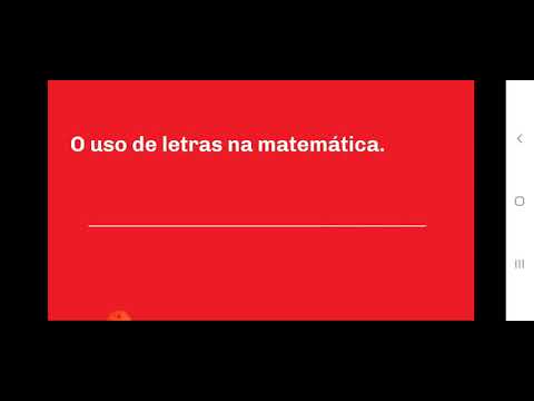 Aula 28 Cad.3 O uso de letras na matemÃĄtica