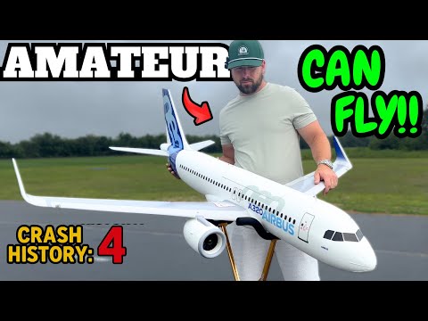 RC Airliner I Finally Didn't Crash! | E-flite Airbus A320neo Twin 64mm
