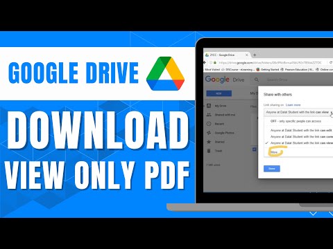 HOW TO DOWNLOAD VIEW ONLY PDF FROM GOOGLE DRIVE 2024