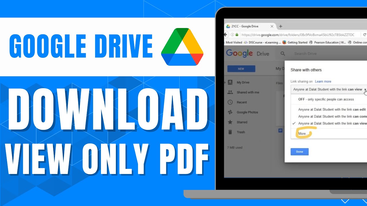 How to Download View-Only PDFs from Google Drive in 2024