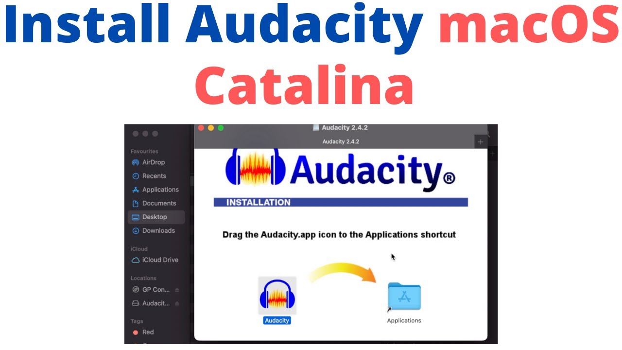 Install Audacity 2.4.2 on macOS Catalina (2021)