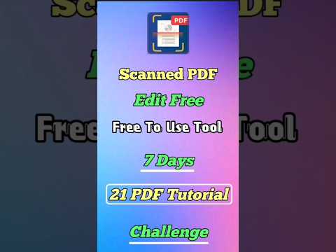 how to edit scanned pdf 🤯😍😍Day-6 Tutorial -2 #shortvideo #shorts #scanpdf