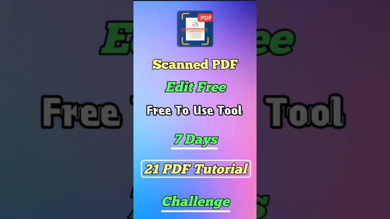 How to Edit a Scanned PDF - Day 6 Tutorial #shorts