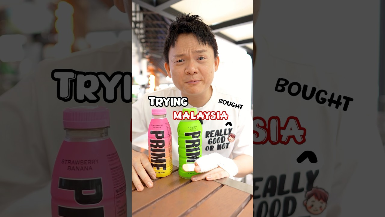 Trying Prime Drink in Malaysia 🇲🇾! REALLY GOOD OR NOT? #prime #hungrysam #reallygoodornot