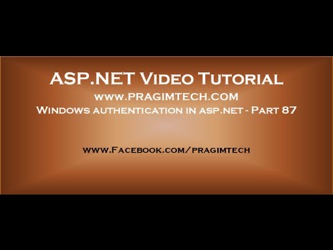 Windows authentication in asp.net Part 87