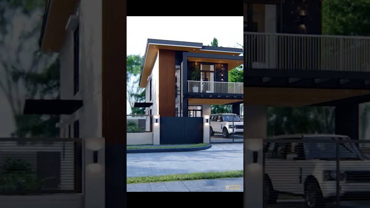 2 Modern 2-Storey 3-Bed House Design 🏡