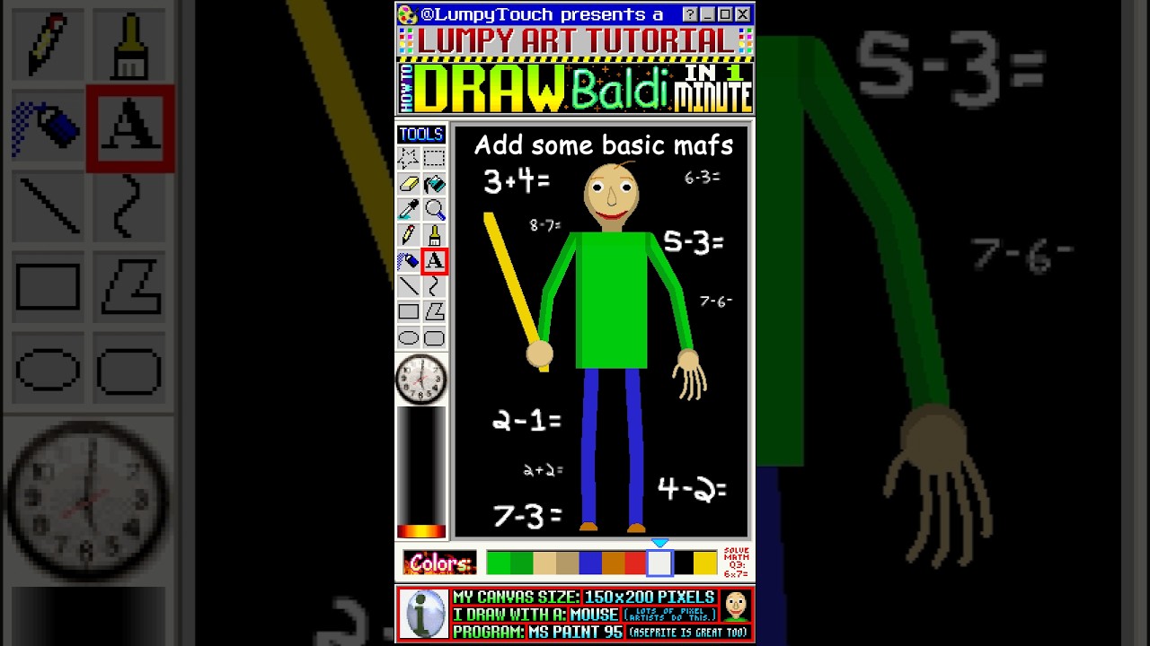 Quick Guide to Drawing Baldi from Baldi's Basics βοΈ