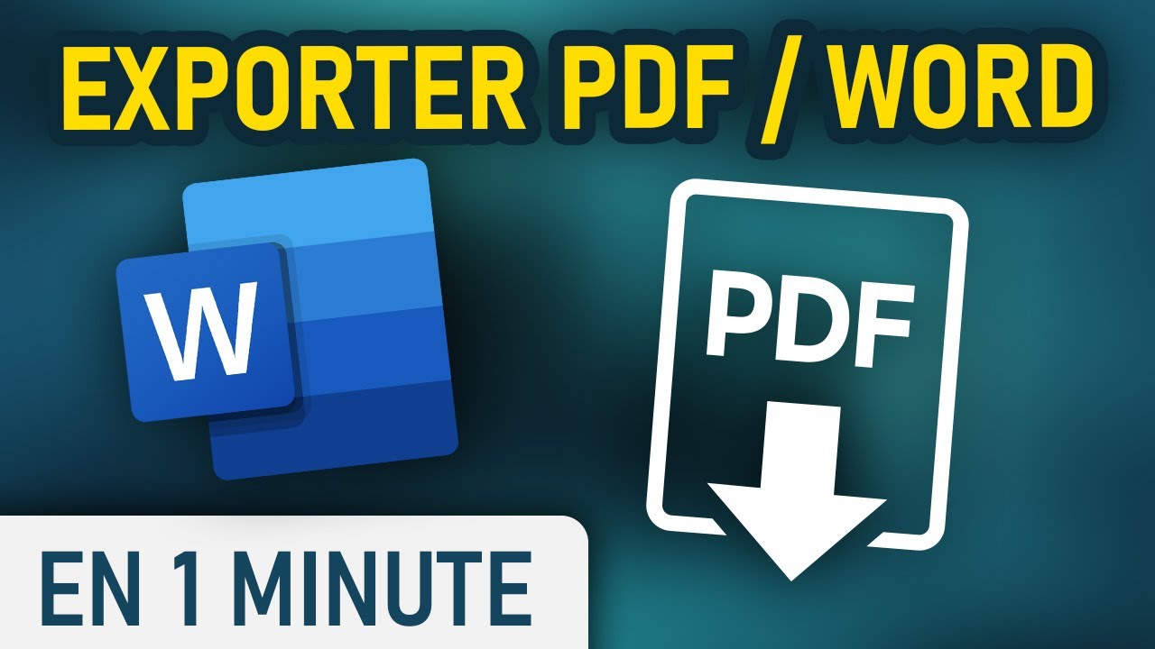 Convertir Word en PDF facilement π