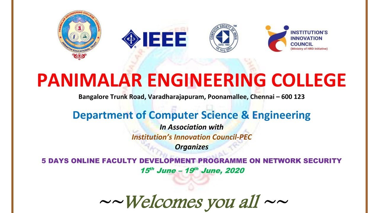 DAY 3- Day 3 of Faculty Development Programme on Network Security