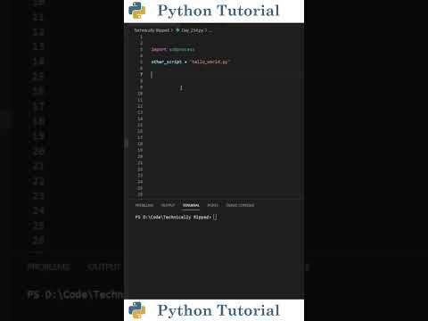Executing Shell Commands With Python | Python Tutorial