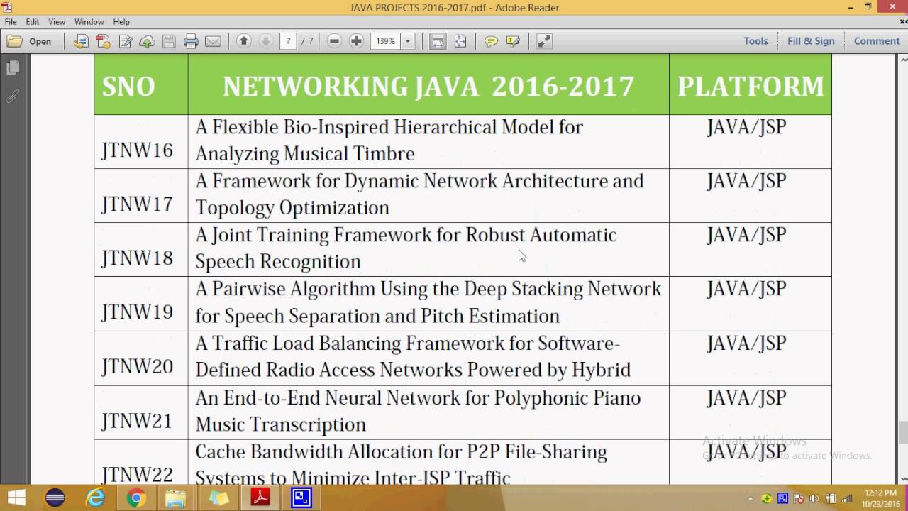 Latest IEEE Projects 2016 & 2017 | Java Networking & More 📚