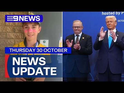 Teen cricketer dies in hospital after training mishap; Trump praises Albanese | 9 News Australia