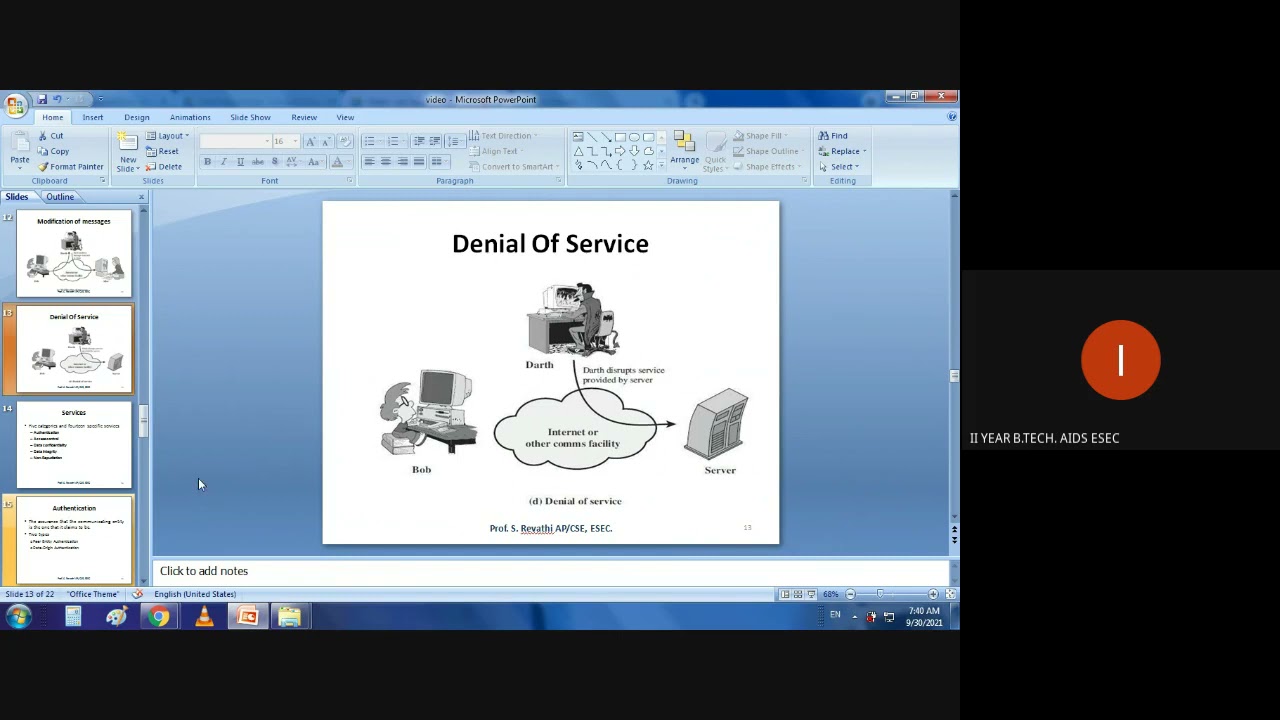 CNS Unit 1: OSI Security Architecture Overview