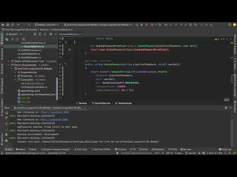Distributed Programming Fullstack 2021 | S3P39 | Security | Create AuthUser Route in Our Web API