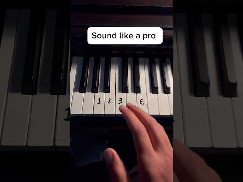 Sound like a pro 👐 #piano #pianotutorial #lesson  #tutorial