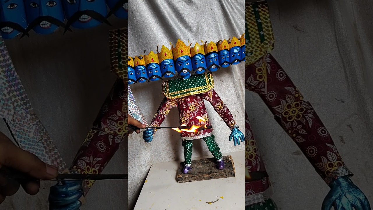 रावन बनाने का आसान तरीका 🪔 | Ravan Putla 2025