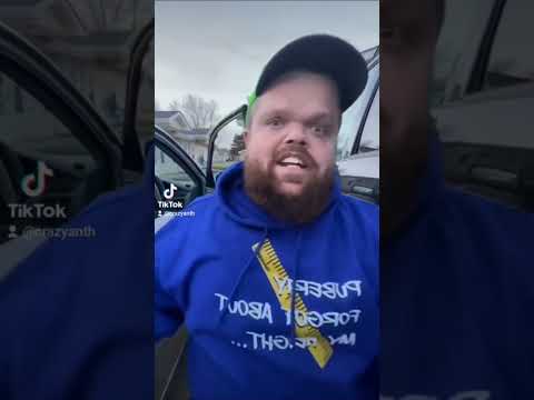 Midget hits my car door #funny #shorts #midget #thatcarkid #fyp #fyptiktok #viral