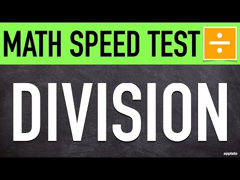 Division Math Speed Test (20 Problems) | Divide Numbers Fast | Human Calculator Mental Maths Drill