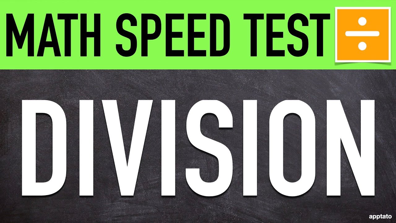 Challenge Your Division Skills with Our Fast Math Speed Test! 🧮