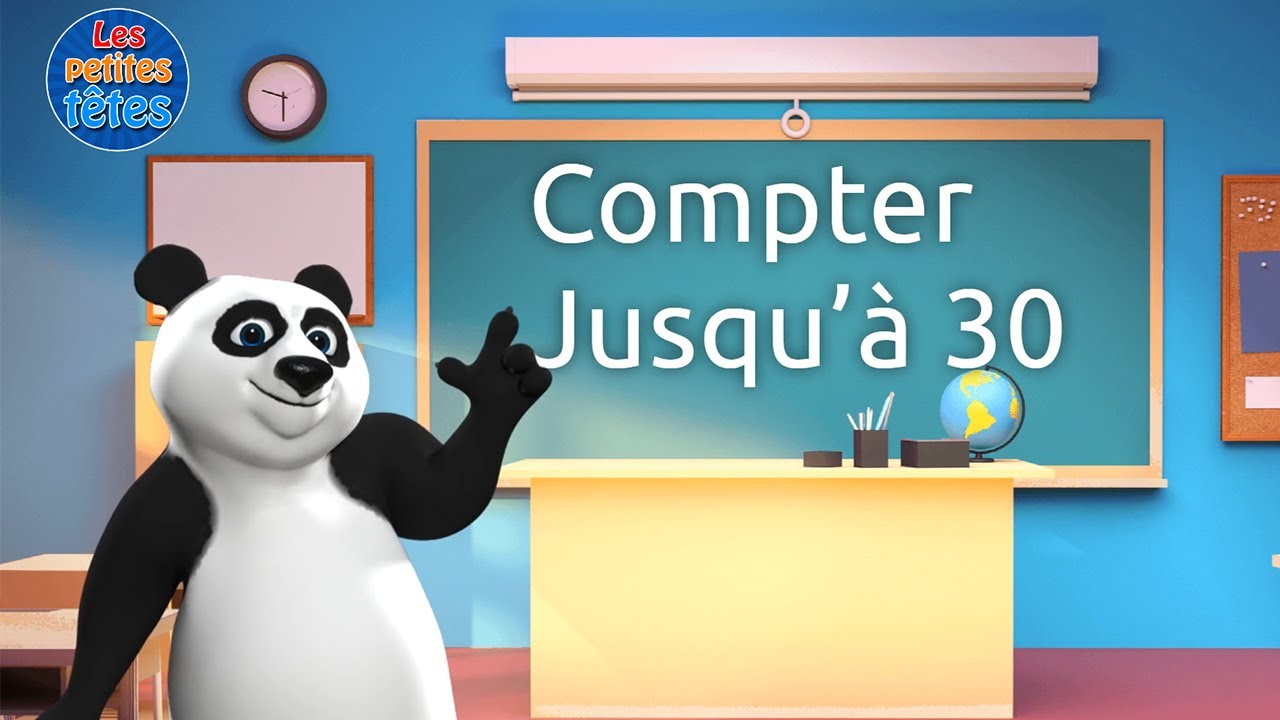 Compter jusqu'à 30 en français pour enfants 🐠