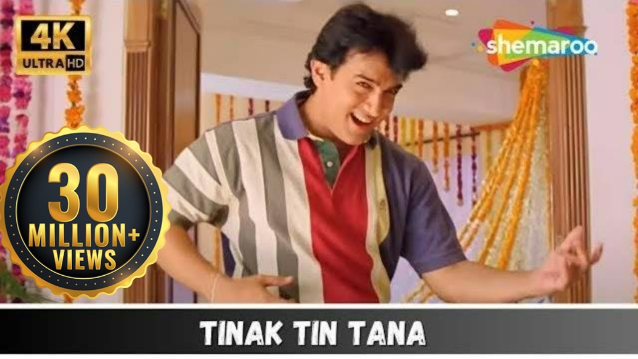 Tinak Tin Tana 4K - 90's Hit Song from Mann 🎶