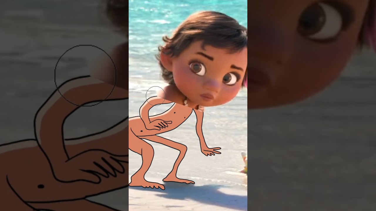 Baby Moana 😂 | Funny Drawing Meme