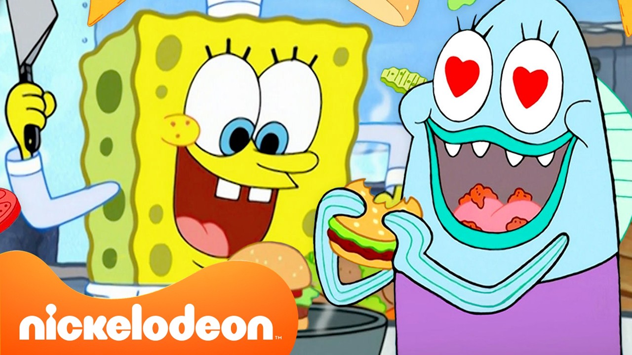 Bob l'Éponge, le Chef du Crabe Croustillant! 🍳