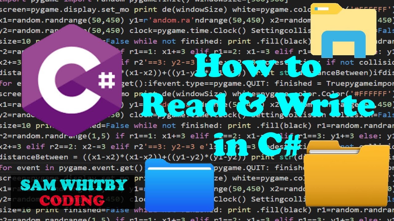 Reading and Writing Files in C#