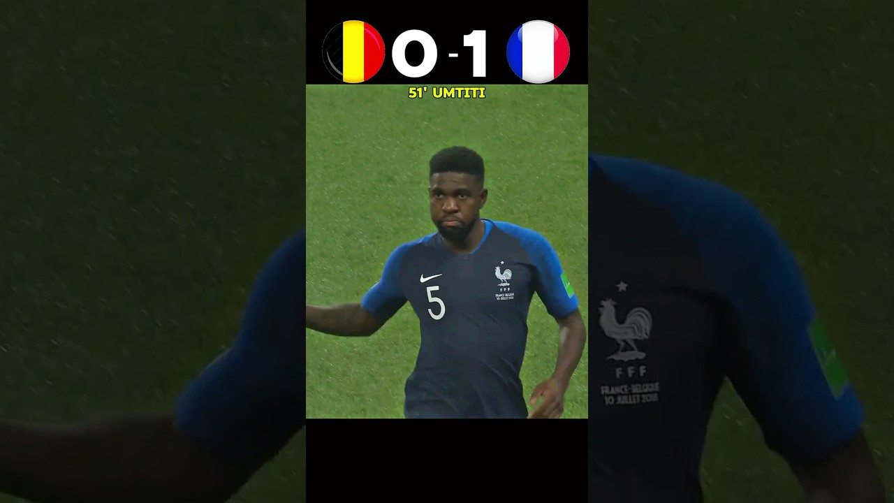 France vs Belgium 2018 World Cup Match ⚽