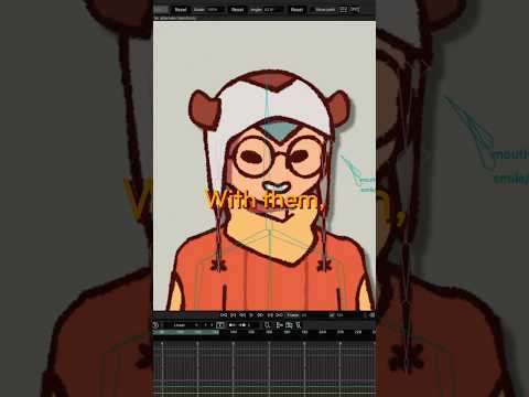 2D animation rigging in Moho! #animation #moho #2danimation