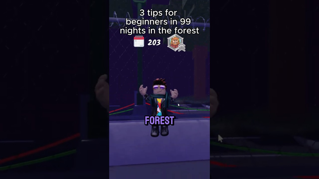 Beginner Tips for 99 Nights in The Forest 🌲