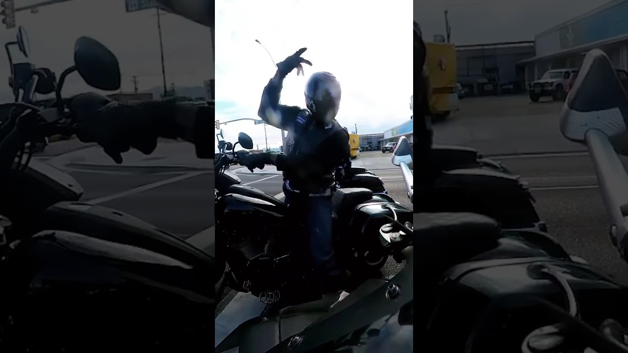 Biker Club Tries to Intimidate Rider and FAILS Miserably | @InteractiveIdea