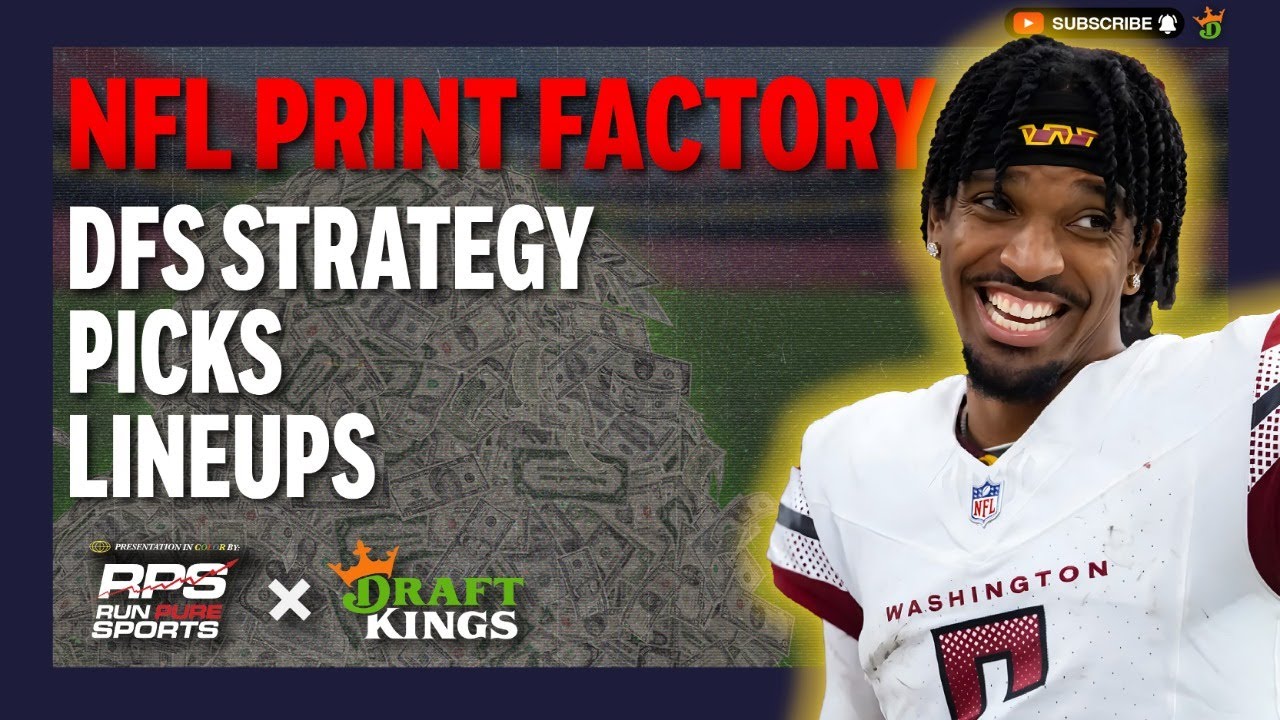 NFL DFS Strategies | WEEK 1 | 9/3 - NFL Print Factory