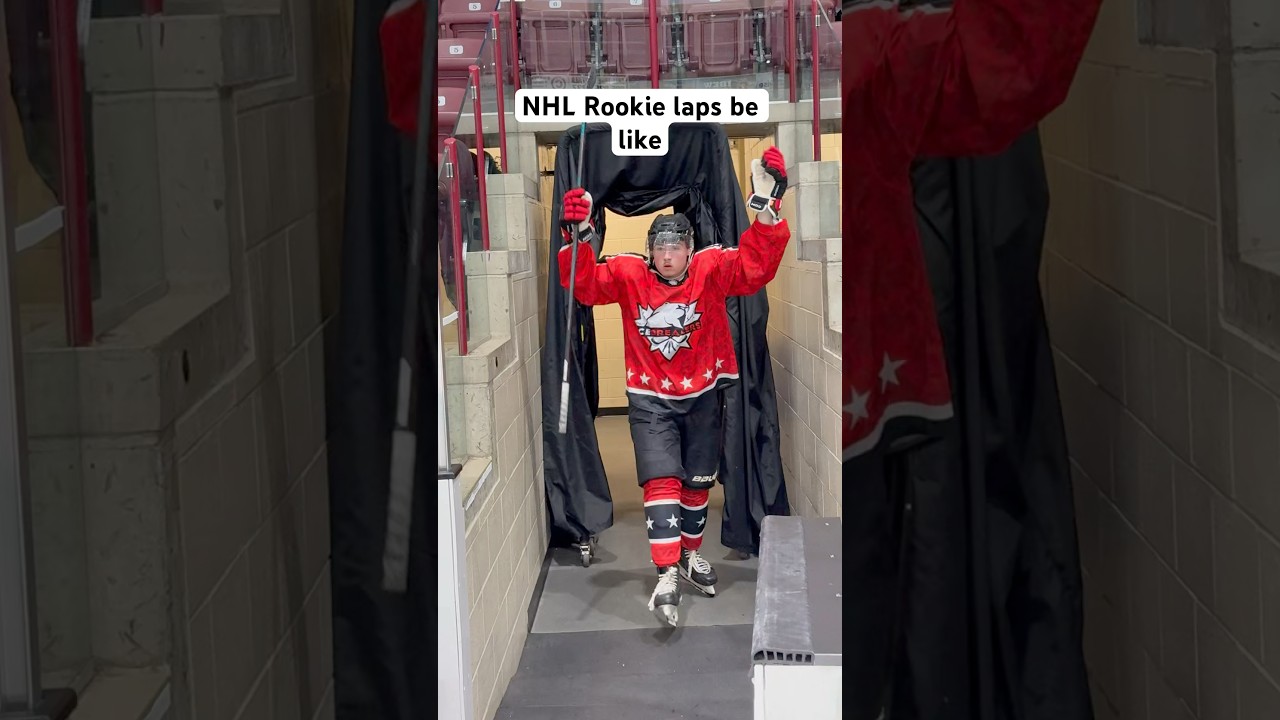 NHL Rookie laps be like!  #shorts #hockey #NHL