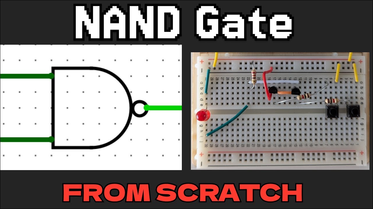 Build a NAND Gate from Scratch with Transistors